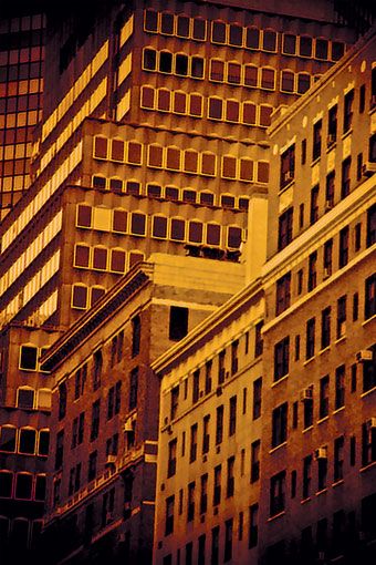 sidewall view of Manhattan